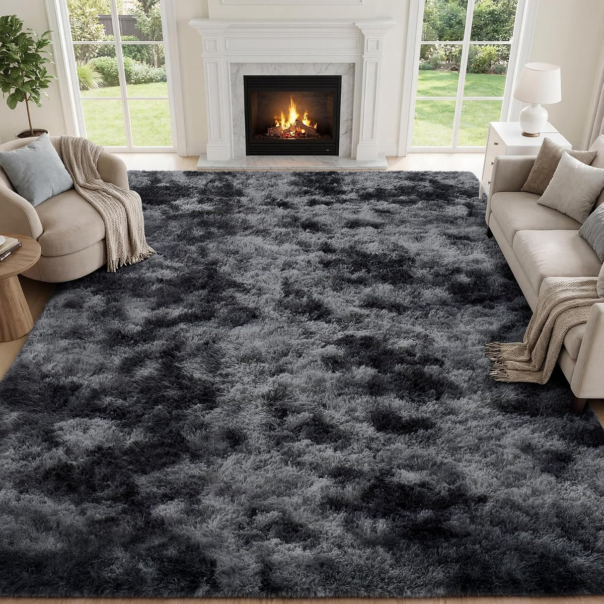 PLHXFRFluffy Shag Area Rug