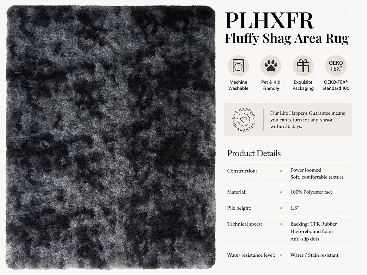 PLHXFRFluffy Shag Area Rug