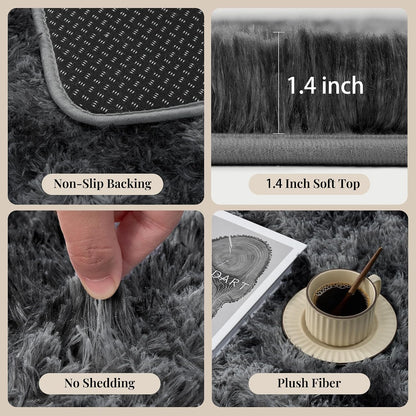 PLHXFRFluffy Shag Area Rug
