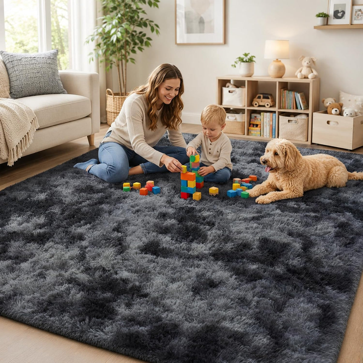PLHXFRFluffy Shag Area Rug
